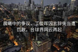 晨曦中的爭議，丁俊暉因言辭失當(dāng)遭罰款，臺(tái)球界風(fēng)云再起