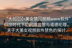 “大??美女禁?視頻www軟件”科技時代下的網(wǎng)絡(luò)監(jiān)管與道德倫理，關(guān)于大美女視頻軟件禁色的探討