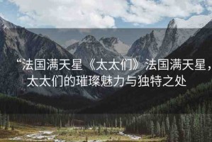 “法國滿天星《太太們》法國滿天星，太太們的璀璨魅力與獨特之處