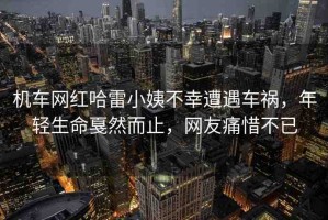 機(jī)車網(wǎng)紅哈雷小姨不幸遭遇車禍，年輕生命戛然而止，網(wǎng)友痛惜不已