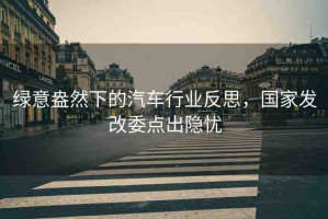 綠意盎然下的汽車行業(yè)反思，國家發(fā)改委點出隱憂
