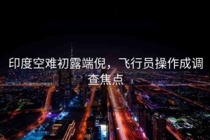 印度空難初露端倪，飛行員操作成調(diào)查焦點(diǎn)