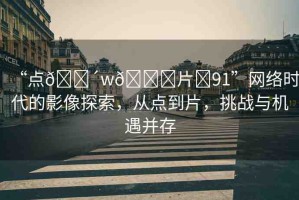 “點??w??片?91”網(wǎng)絡(luò)時代的影像探索，從點到片，挑戰(zhàn)與機遇并存