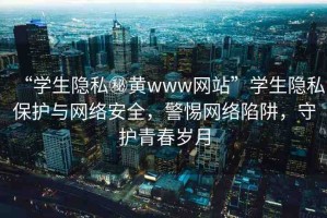 “學(xué)生隱私秘黃www網(wǎng)站”學(xué)生隱私保護(hù)與網(wǎng)絡(luò)安全，警惕網(wǎng)絡(luò)陷阱，守護(hù)青春歲月