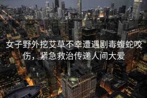 女子野外挖艾草不幸遭遇劇毒蝮蛇咬傷，緊急救治傳遞人間大愛
