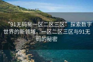 “91無碼秘一區(qū)二區(qū)三區(qū)”探索數(shù)字世界的新領(lǐng)域，一區(qū)二區(qū)三區(qū)與91無碼的秘密