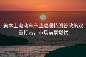 美本土電動(dòng)車(chē)產(chǎn)業(yè)遭遇特朗普政策雙重打擊，市場(chǎng)前景堪憂