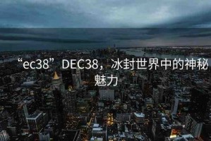 “ec38”DEC38，冰封世界中的神秘魅力