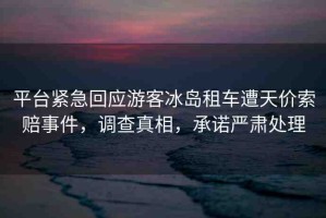 平臺緊急回應(yīng)游客冰島租車遭天價(jià)索賠事件，調(diào)查真相，承諾嚴(yán)肅處理