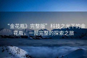 “金花瓶》完整版”科技之光下的金花瓶，一部完整的探索之旅