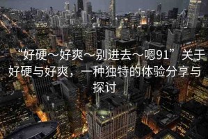 “好硬～好爽～別進去～嗯91”關(guān)于好硬與好爽，一種獨特的體驗分享與探討