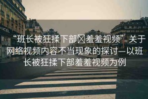 “班長被狂揉下部?羞羞視頻”關(guān)于網(wǎng)絡(luò)視頻內(nèi)容不當(dāng)現(xiàn)象的探討—以班長被狂揉下部羞羞視頻為例