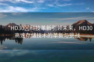 “HD30?科技革新引領(lǐng)未來，HD30高速存儲(chǔ)技術(shù)的革新與挑戰(zhàn)