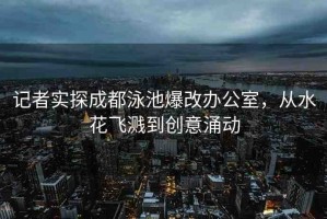 記者實探成都泳池爆改辦公室，從水花飛濺到創(chuàng)意涌動