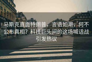 馬斯克直面特朗普，言語如潮，何不公布真相？科技巨頭間的這場喊話戰(zhàn)引發(fā)熱議