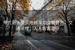 甲亢哥水靈靈地被深圳交警警告，交通法規(guī)，人人皆需遵守
