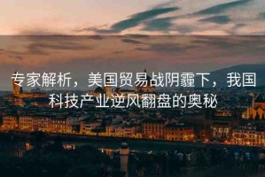 專家解析，美國貿(mào)易戰(zhàn)陰霾下，我國科技產(chǎn)業(yè)逆風(fēng)翻盤的奧秘