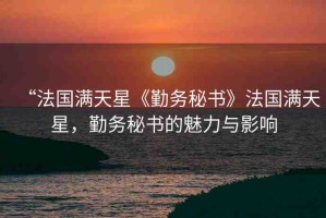 “法國(guó)滿天星《勤務(wù)秘書》法國(guó)滿天星，勤務(wù)秘書的魅力與影響