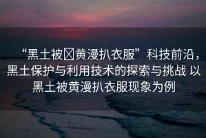 “黑土被?黃漫扒衣服”科技前沿，黑土保護與利用技術(shù)的探索與挑戰(zhàn) 以黑土被黃漫扒衣服現(xiàn)象為例