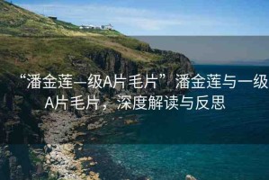 “潘金蓮—級(jí)A片毛片”潘金蓮與一級(jí)A片毛片，深度解讀與反思
