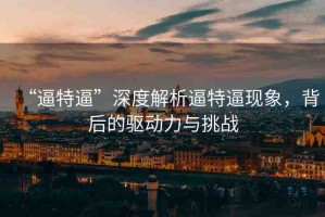 “逼特逼”深度解析逼特逼現(xiàn)象，背后的驅(qū)動力與挑戰(zhàn)