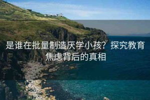 是誰在批量制造厭學(xué)小孩？探究教育焦慮背后的真相