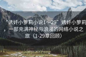 “誘奷小籮莉小說1～29”誘奷小籮莉，一部充滿神秘與浪漫的網絡小說之旅（1-29章回顧）