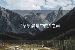 “草原晨曦中的Д之聲
