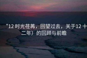 “12 時光荏苒，回望過去，關(guān)于12 十二年）的回顧與前瞻