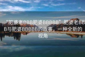 “肥婆老BBB肥婆BBBBB”肥婆老BBB與肥婆BBBBB的故事，一種全新的視角