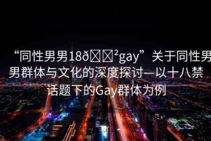 “同性男男18??gay”關(guān)于同性男男群體與文化的深度探討—以十八禁話題下的Gay群體為例