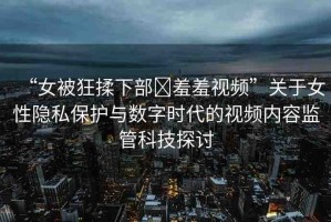 “女被狂揉下部?羞羞視頻”關(guān)于女性隱私保護(hù)與數(shù)字時(shí)代的視頻內(nèi)容監(jiān)管科技探討
