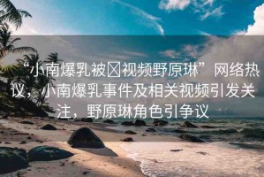 “小南爆乳被?視頻野原琳”網(wǎng)絡(luò)熱議，小南爆乳事件及相關(guān)視頻引發(fā)關(guān)注，野原琳角色引爭(zhēng)議