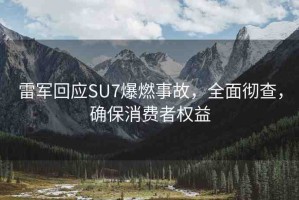 雷軍回應(yīng)SU7爆燃事故，全面徹查，確保消費(fèi)者權(quán)益