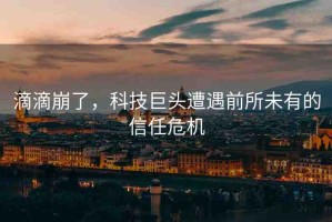 滴滴崩了，科技巨頭遭遇前所未有的信任危機(jī)