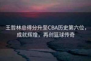 王哲林總得分升至CBA歷史第六位，成就輝煌，再創(chuàng)籃球傳奇