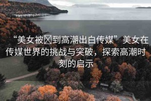 “美女被?到高潮出白傳媒”美女在傳媒世界的挑戰(zhàn)與突破，探索高潮時刻的啟示