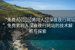 “免費(fèi)??男同人?深夜夜行網(wǎng)站”免費(fèi)男同人深夜夜行網(wǎng)站的技術(shù)解析與探索