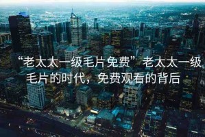 “老太太一級(jí)毛片免費(fèi)”老太太一級(jí)毛片的時(shí)代，免費(fèi)觀看的背后