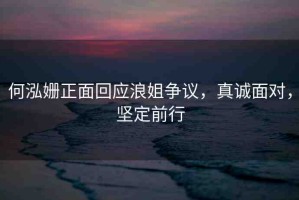 何泓姍正面回應(yīng)浪姐爭議，真誠面對(duì)，堅(jiān)定前行