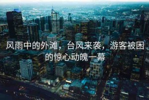 風雨中的外灘，臺風來襲，游客被困的驚心動魄一幕