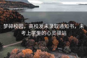 夢(mèng)碎校園，高校發(fā)未錄取通知書(shū)，未考上學(xué)生的心靈驛站