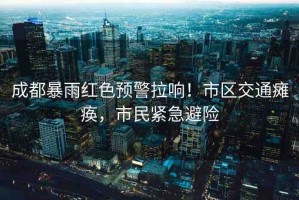 成都暴雨紅色預(yù)警拉響！市區(qū)交通癱瘓，市民緊急避險(xiǎn)