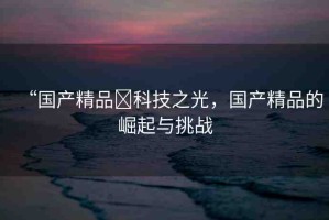 “國產(chǎn)精品?科技之光，國產(chǎn)精品的崛起與挑戰(zhàn)