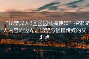 “18禁成人??猛撞傳媒”探索成人內(nèi)容的邊界，18禁與猛撞傳媒的交匯點
