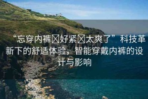 “忘穿內褲?好緊?太爽了”科技革新下的舒適體驗，智能穿戴內褲的設計與影響