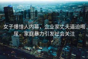 女子爆驚人內(nèi)幕，企業(yè)家丈夫逼迫喝尿，家庭暴力引發(fā)社會(huì)關(guān)注