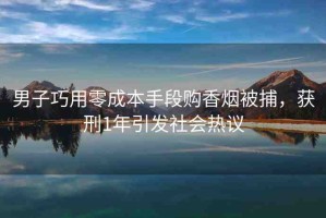 男子巧用零成本手段購香煙被捕，獲刑1年引發(fā)社會熱議