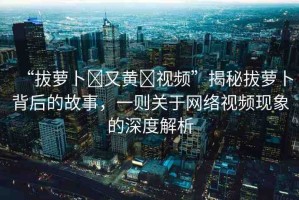 “拔蘿卜?又黃?視頻”揭秘拔蘿卜背后的故事，一則關于網絡視頻現(xiàn)象的深度解析