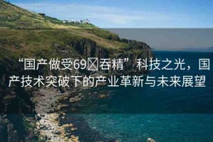 “國產(chǎn)做受69?吞精”科技之光，國產(chǎn)技術(shù)突破下的產(chǎn)業(yè)革新與未來展望